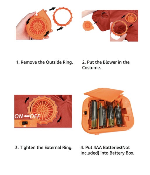 Inflatable Fancy Dress costume Rooster Carousel 8