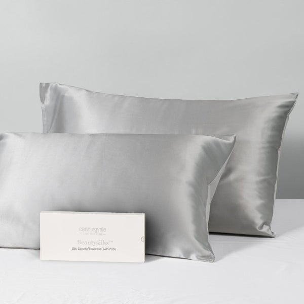 Beautysilks Silk 2 Pack Pillowcases Hypoallergenic Soft Smooth Hair and Skin Carousel 1