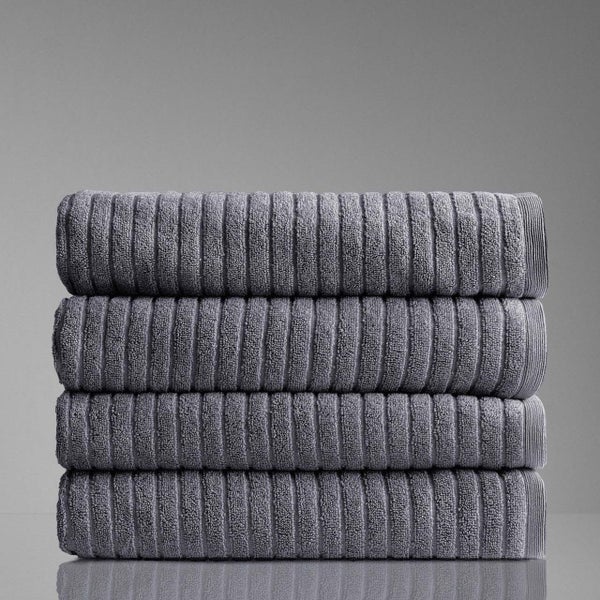 Alessia Cotton Bamboo Rib Bath Towel Carousel 1