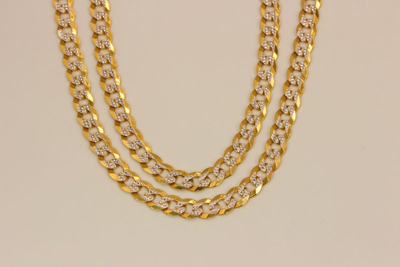 9ct Gold Two-tone curb-link chain Carousel 2