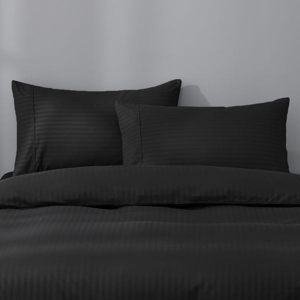Super Soft Stripe Quilt Cover Set - Caressa (Free Pillowcases) Carousel 1