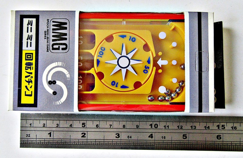 1980s Retro Made in Japan Mini Pinball Game in Original Unopened Sealed box Carousel 1