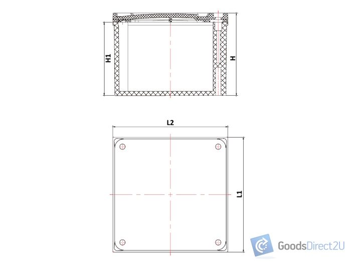 Conduit Adaptable Box, (Junction Box) 108(L) x 108(W) x 76(H)mm - JAJ Carousel 2