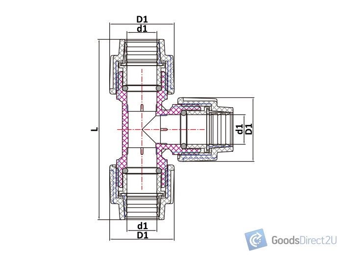 PP Pipe Fitting - Tee - Pipe x Pipe - 20mm (JAJ) Carousel 2