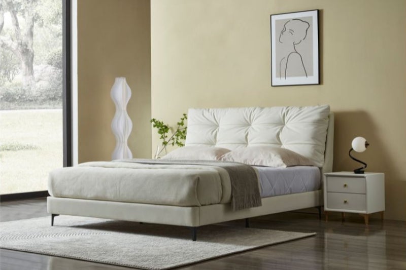 BROOKSIDE Bed Frame (White) - King Carousel 1