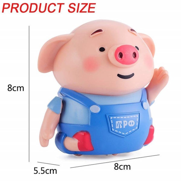 Rechargeable Inductive Mini Pig Robot Toy with Led Light Carousel 6