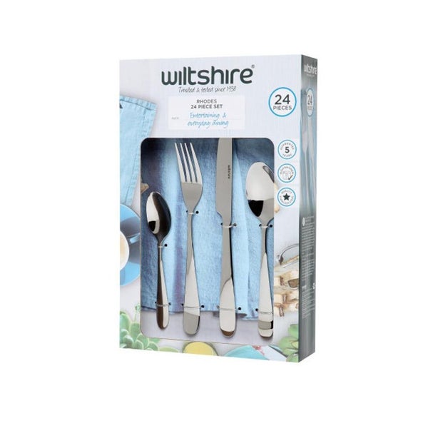 Wiltshire Rhodes 24 Piece Cutlery Set Carousel 1