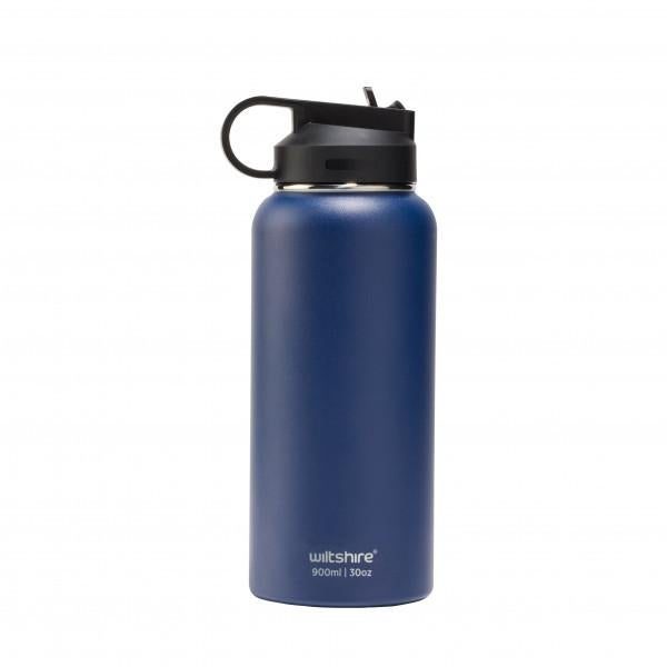 Wiltshire Stainless Steel Bottle Navy 900ml Carousel 1
