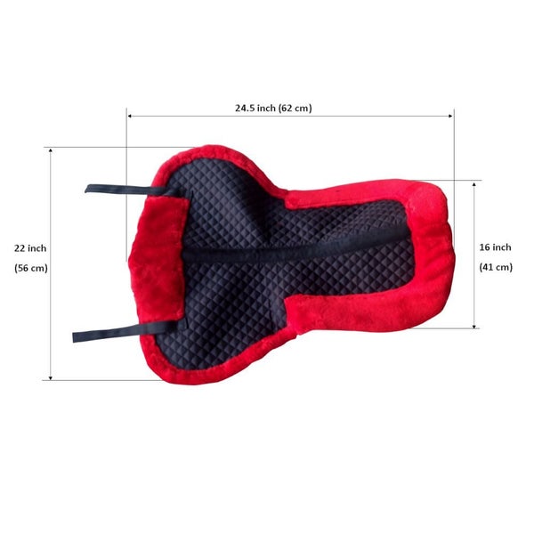 Stock Clearing Sale 2 X Horse Saddle Comfy Half Pad with Synthetic Furr Lining Carousel 9