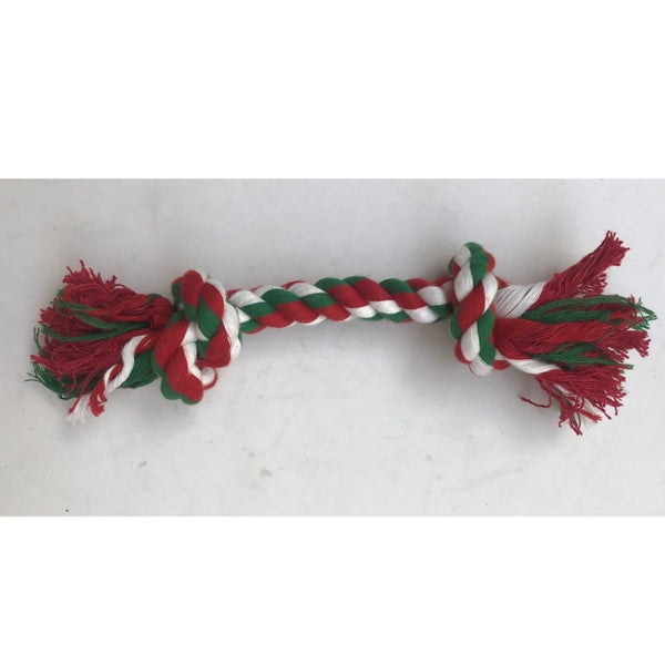 PET LOVERS ROPE CHEW BONE DOG TOY MEDIUM Carousel 1