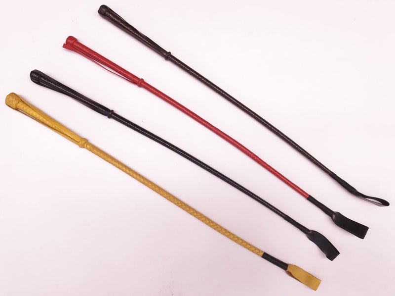 RIDING CROP IN BRAIDED REAL LEATHER Carousel 1