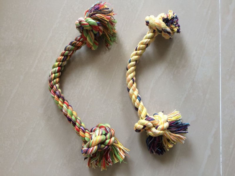 PET LOVERS ROPE CHEW BONE DOG TOY LARGE Carousel 1