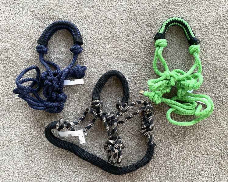 MINI HORSE ROPE HALTERS WITH PADDED NOSE BIT Carousel 1