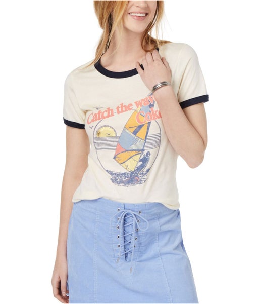 True Vintage Womens Catch The Wave Graphic T-Shirt Carousel 1