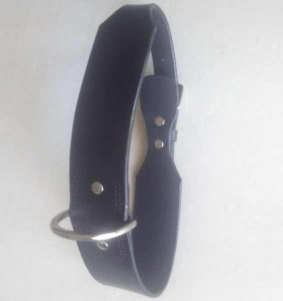 DOG COLLAR REAL LEATHER PLAIN 2" WIDE, XXL & XL - FREE SHIPPING Carousel 3
