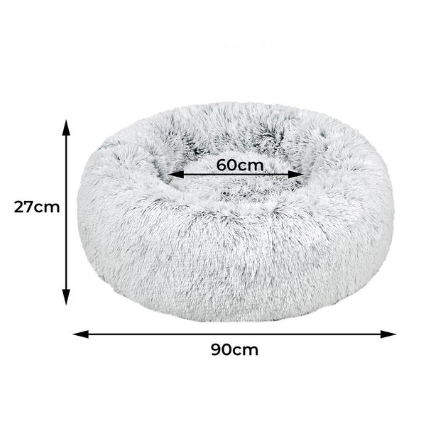 Pawz Replaceable Cover For Calming Bed Donut Nest Kennel M L XL XXL Charcoal Carousel 2