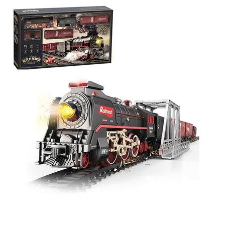 Metal Alloy Steam Locomotive Train Set Electric Carousel 1