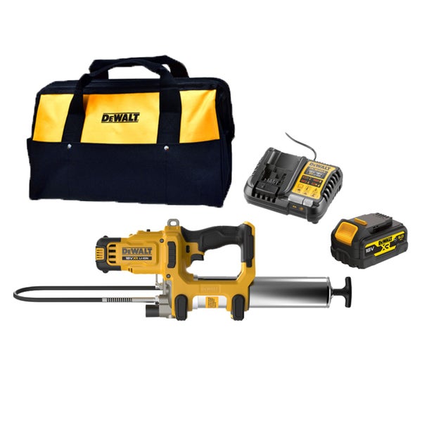 DeWalt Cordless Grease Gun Brushless 450g 18v 5Ah Carousel 1