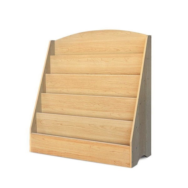 Keezi 5 Tiers Kids Bookshelf Magazine Shelf Rack Organiser Bookcase Display Carousel 1