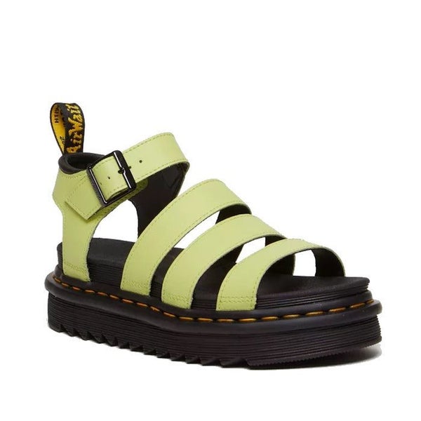 Dr Martens Blaire Lime Green Athena 3 Strap Sandal Carousel 1