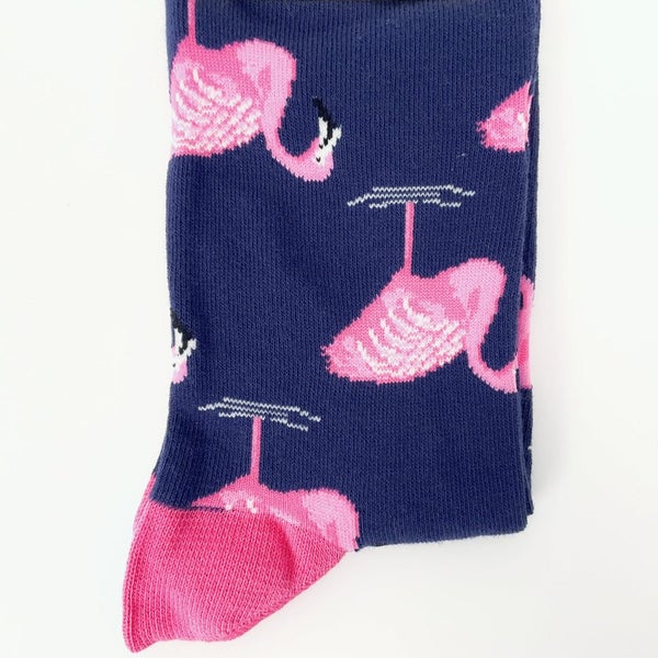 Sock Smith - Flamingo Navy Carousel 6