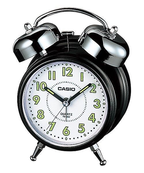 Casio Black Bedside Bell Alarm Clock - TQ362-1B62932732846977112