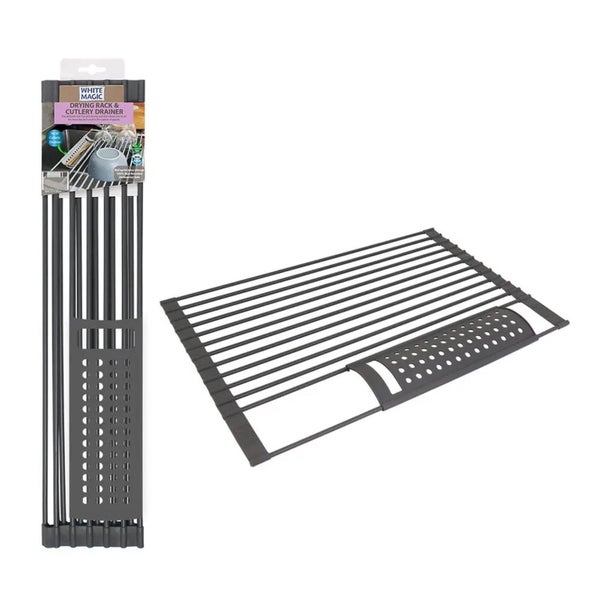 White Magic Drying Rack & Cutlery Drainer Carousel 1