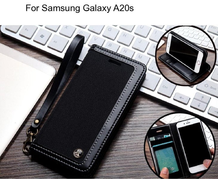 Samsung Galaxy A20s Case Wallet Denim Leather Case Carousel 1