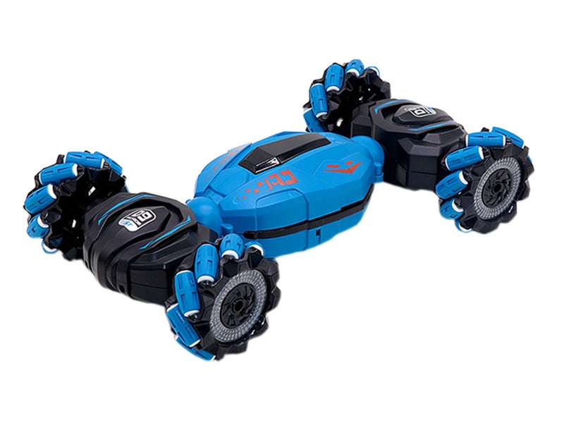 Stunt Car 2.4G Mini Gesture Induction Twist Electric Watch Remote Car Toy Blue Carousel 1