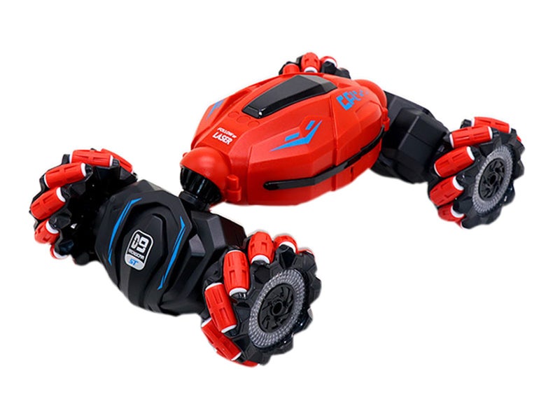 Stunt Car 2.4G Mini Gesture Induction Twist Electric Watch Remote Car Toy Red Carousel 2