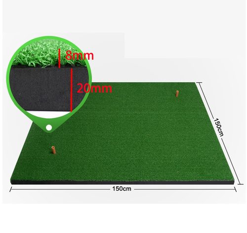 PGM Golf Practice Mat Hitting Mats 1.5M x 1.5M Carousel 1
