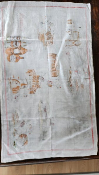 ~" Glenfiddich Pure Malt Scotch Whiskey Linen Vintage Tea Towel ~ Carousel 9