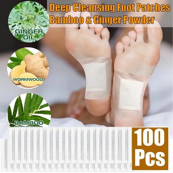 Brand New 100Pcs kinoki Detox Foot Pads Patches Deep Sleep*Hot SALE Carousel 1