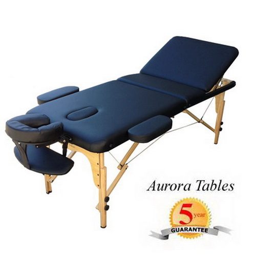 MASSAGE TABLE WOODEN PORTABLE / LIFTBACK / Black Carousel 1