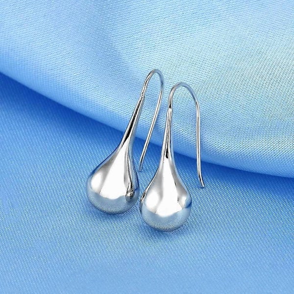 S925 Sterling Silver Ear Needle With Teardrop Waterdrop Earrings62934719547777112