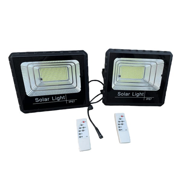 200W Solar Flood Light LED Solar Street Light Wall Lamp Remote Control Carousel 2