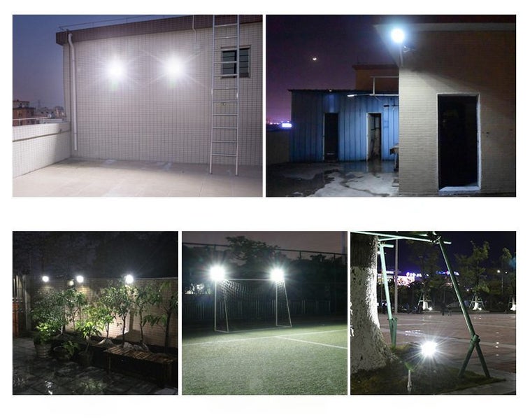 200W Solar Flood Light LED Solar Street Light Wall Lamp Remote Control Carousel 13