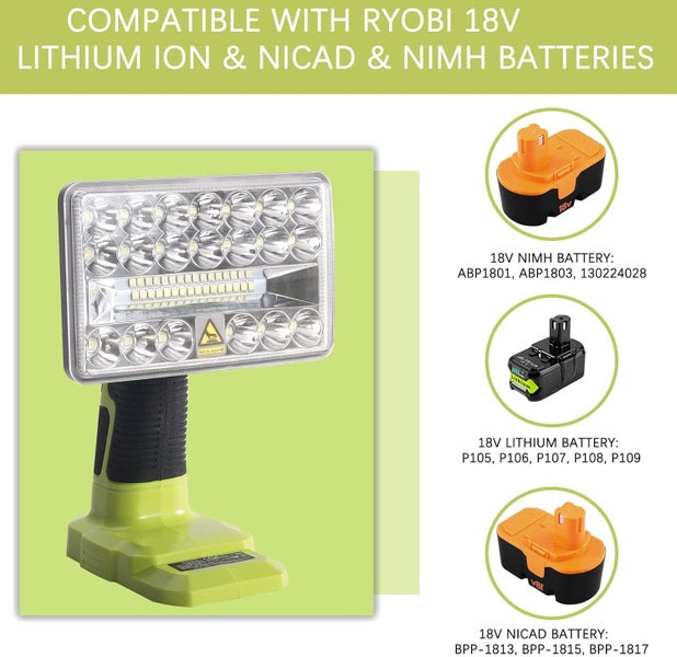 NEW LED Work Light fits Ryobi Battery Sale Sale Carousel 2
