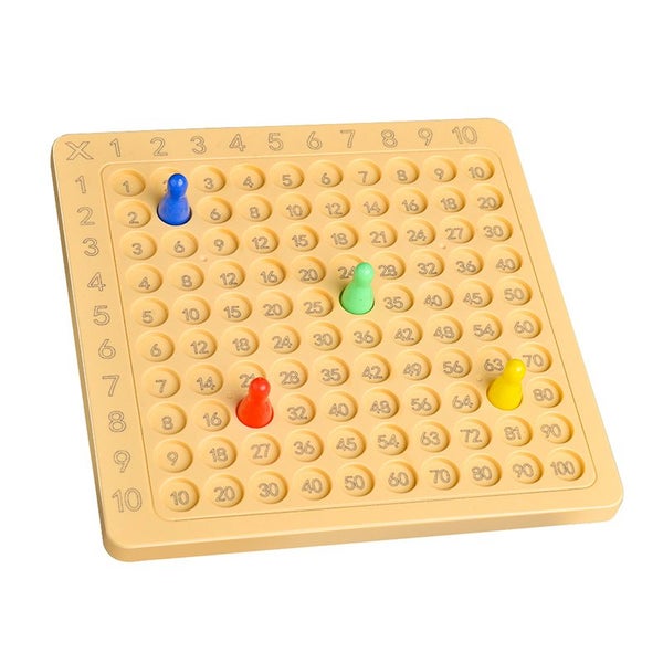 Math Learning Board with Multiplication Table & Abacus - Educational Tool Carousel 1
