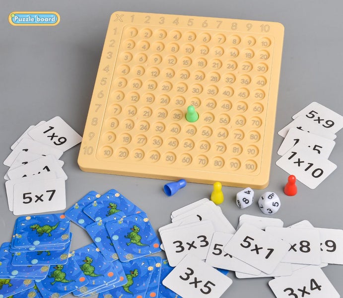 Math Learning Board with Multiplication Table & Abacus - Educational Tool Carousel 6