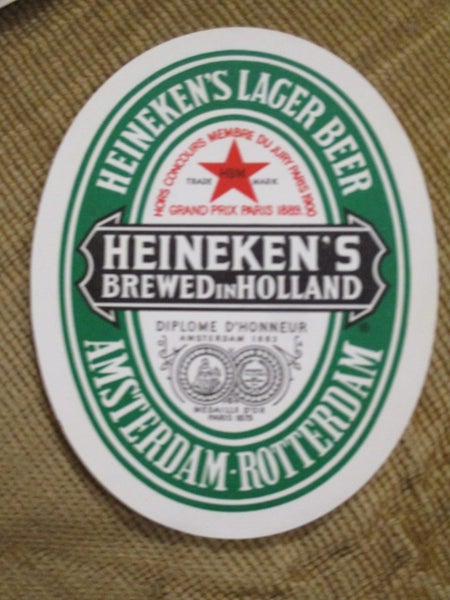 Heineken Lager Beer Amsterdam rottindam - Beer Label Carousel 1