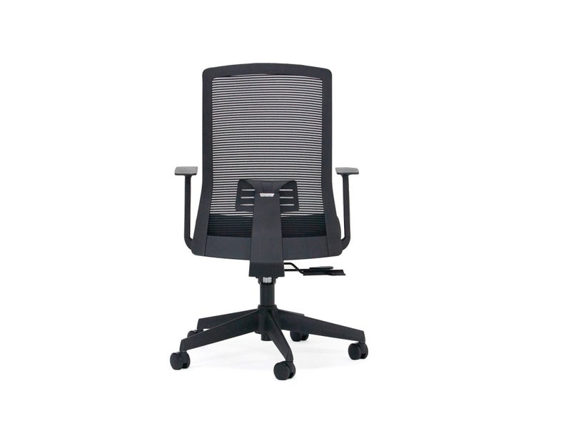 Knight's Eagle Mesh Back Chair, Black Upholstery Seat, With Armrest, Assembled Carousel 2