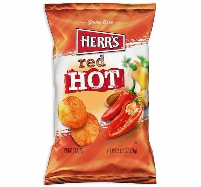 HERRS RED HOT CHIPS 2.75oz x 12 Carousel 1