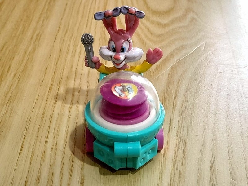 1992 McDonald's Tiny Toons Adventures Wacky Rollers Babs Bunny Carousel 2