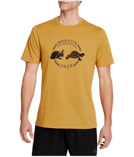 ASICS Mens Boston Tortoise or Hare 2020 Graphic T-Shirt Carousel 1
