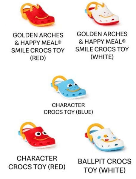 Mcdonald's Happy Meal Crocs Toys -2024 Full Set Carousel 2
