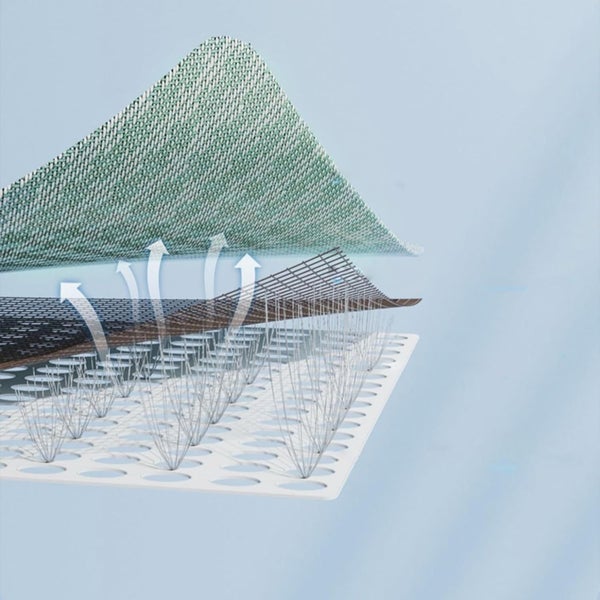 Size 80*65cm Dog Cooling Mat Breathable Portable Rattan Bed Pet Summer Sleeping Carousel 2