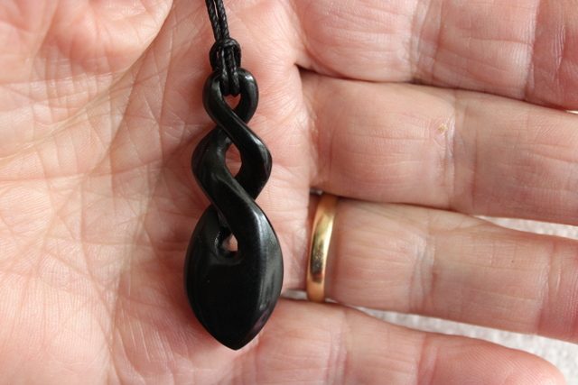 BEAUTIFUL DOUBLE TWIST PENDANT #223 Carousel 1