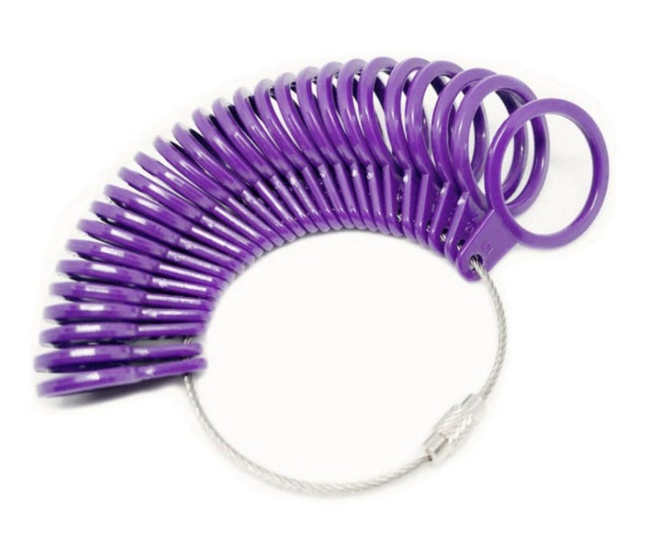 Measure Finger Sizer Ring Gauge US Sizes 0-13 Carousel 1
