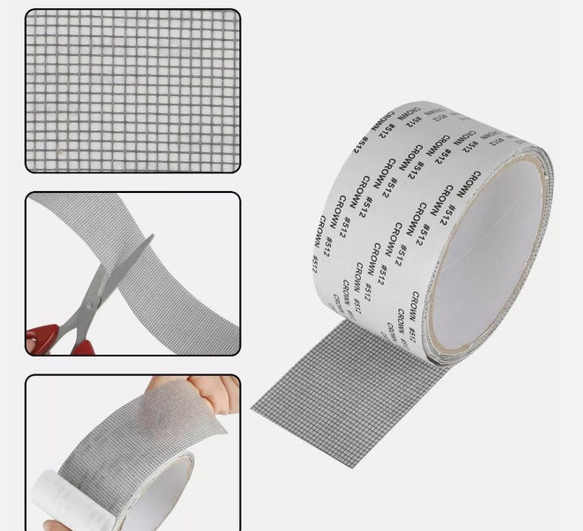 Window Mosquito Net Repair Tape Self-Adhesive Window Screen Repair Patch Black Carousel 2